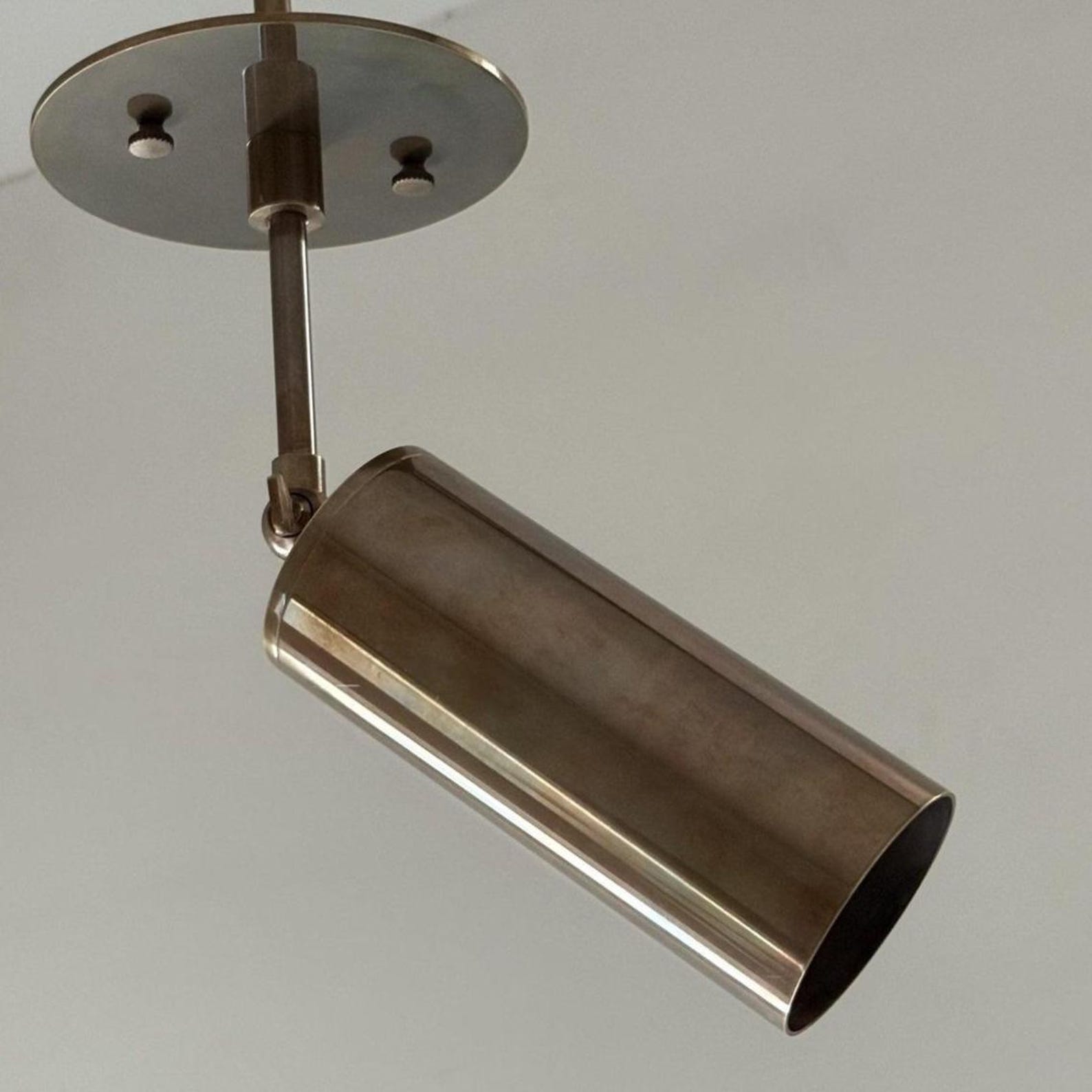 Antiqued Brass Spotlight — photo 1