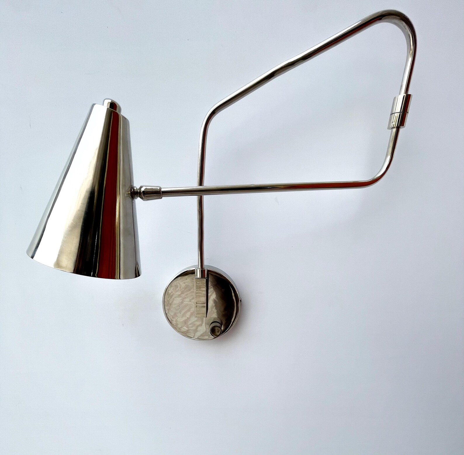 Adjustable Swing Arm Wall Sconce for Bedside Reading — photo 1