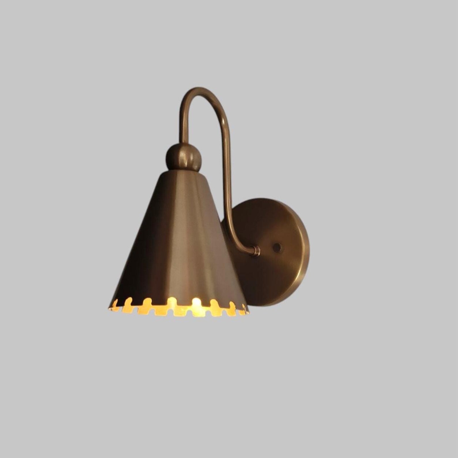 Spectacular Brass Wall Light Industrial Style Wall Sconce — photo 1